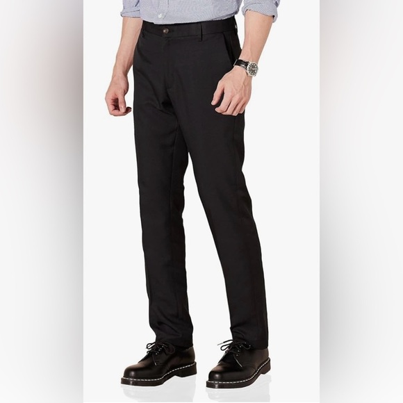 Amazon Essentials Other - - Lot of 4 Amazon Essentials Men's Slim-Fit Flat-Front Dress Pants, black,…
